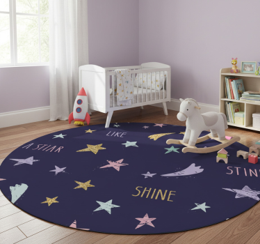 Star vinyl rug - lace constellation design - TenStickers