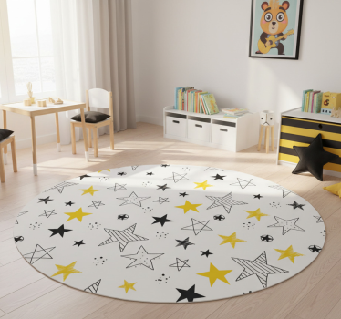 Star vinyl rug with rock 'n' roll design - TenStickers