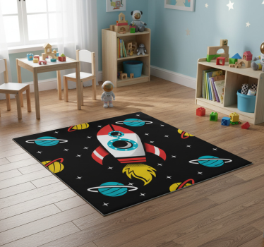 Star vinyl rug to infinity and beyond - TenStickers