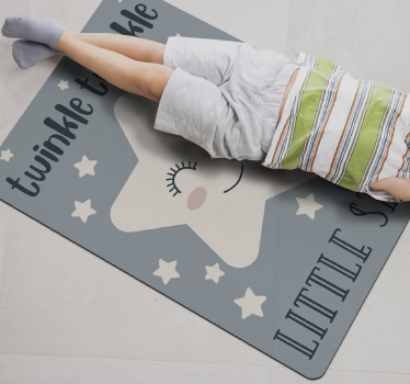twinkle twinkle little star song  star carpet - TenStickers