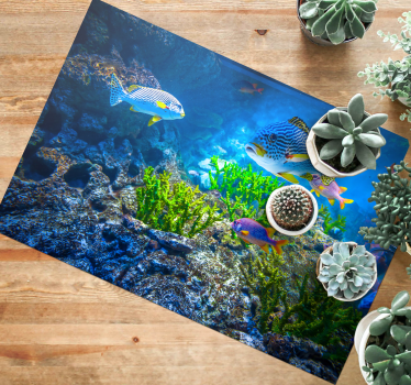 Undersea fishes animal vinyl carpet - TenStickers