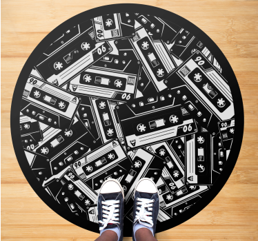Vinyl rug cassette tape design - TenStickers