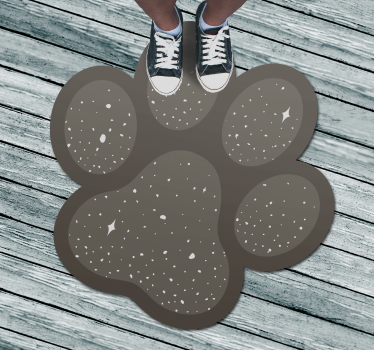 Vinyl rug dog paw animal mat - TenStickers