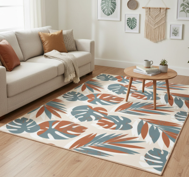 Vinyl rug flowers big green monster plants for glass - TenStickers