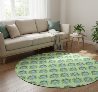 Vinyl rug flowers embrace the earth for cargo bike - TenStickers