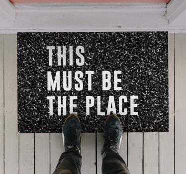 Welcome mat this must be the place entrance hall rug - TenStickers