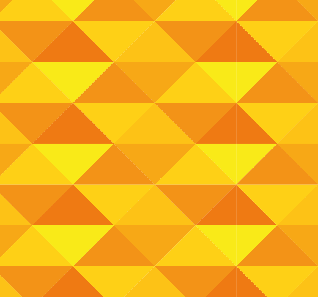 Geometric triangles design  yellow vinyl rug - TenStickers