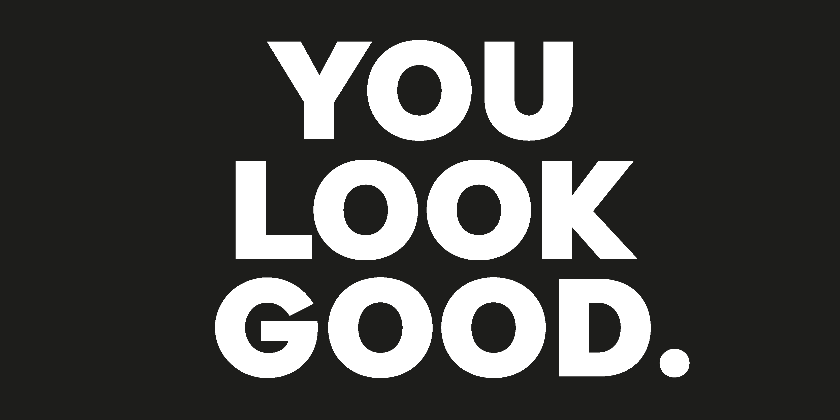 "You look good" text vinyl rug bathroom - TenStickers