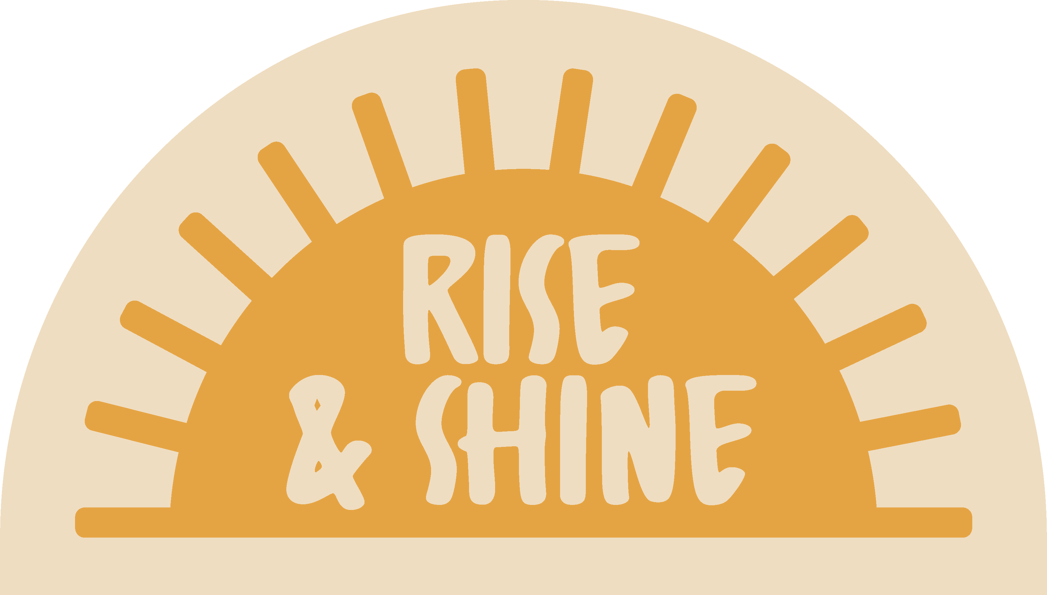 "Rise and shine" text vinyl rug bathroom - TenStickers
