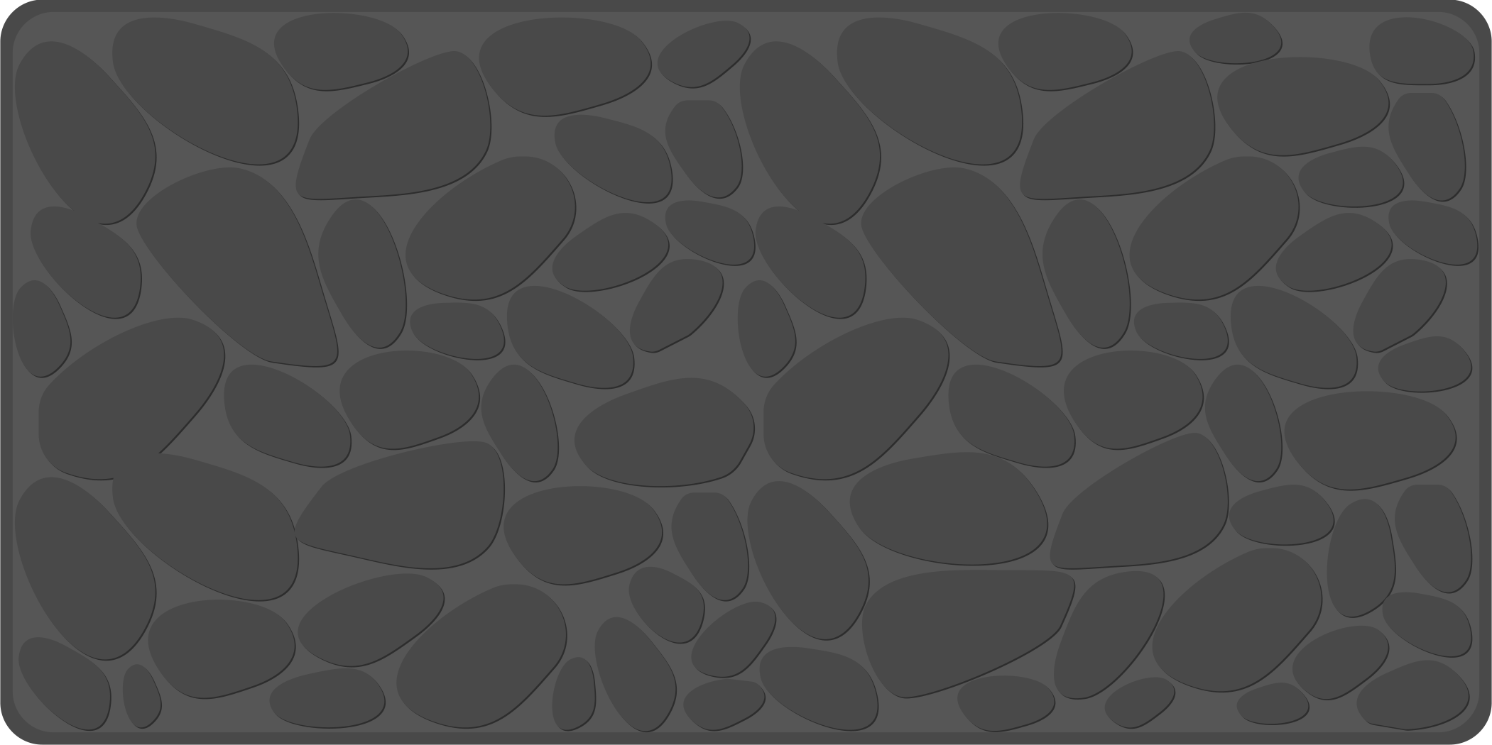 Grey rock effect vinyl rug bathroom - TenStickers