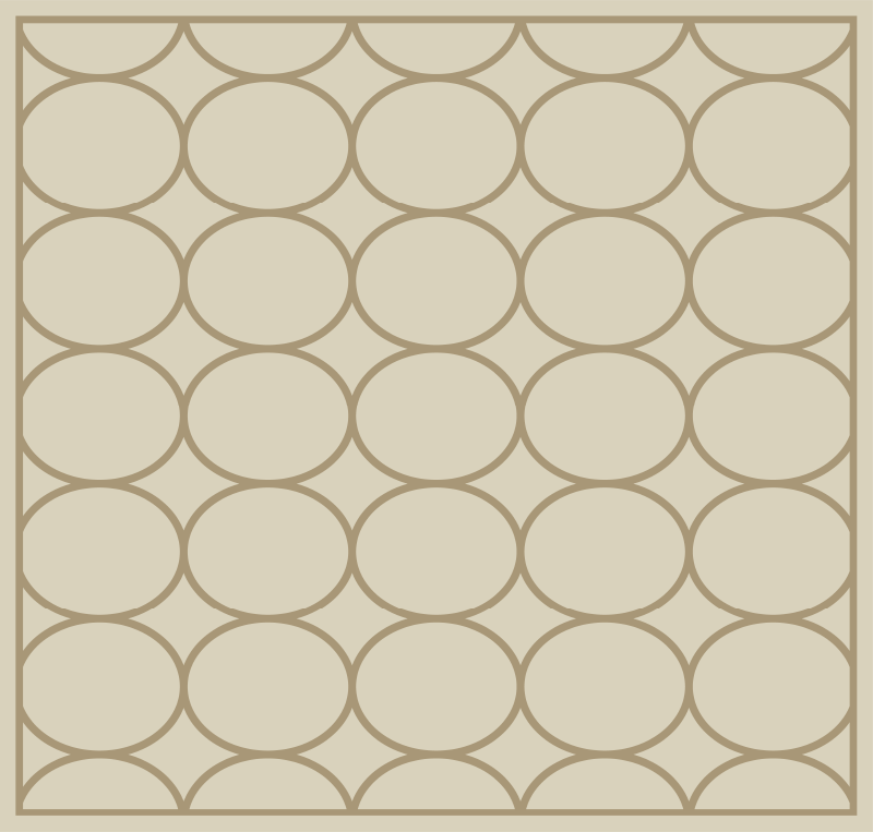 Sandy beige pattern kitchen vinyl rug - TenStickers