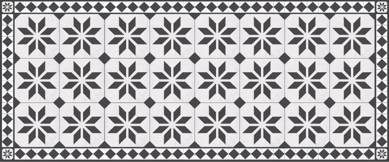 Old Style Carpet mosaic vinyl rug - TenStickers