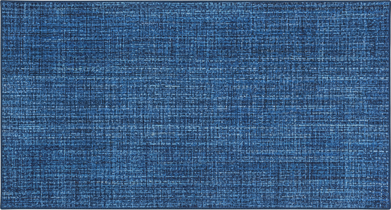Vinyl rug with blue fabric effect - TenStickers