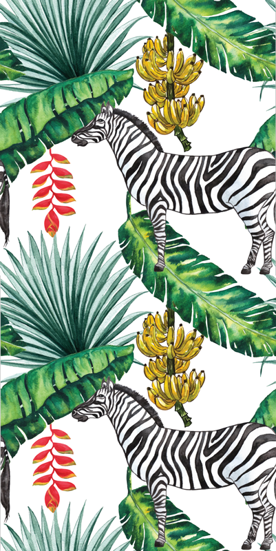 Animal vinyl rug with nature design - TenStickers