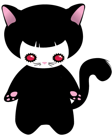 Baby cat monster animal vinyl rug - TenStickers