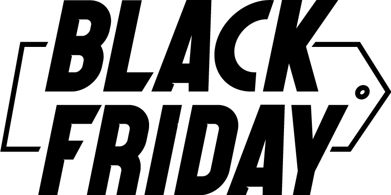 Black friday vinyl rug in contemporary cursive font - TenStickers