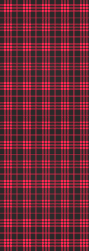 Christmas vinyl rug christmas tartan pattern - TenStickers