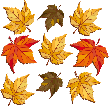 Vinyl rug flowers autumn leaves design - TenStickers