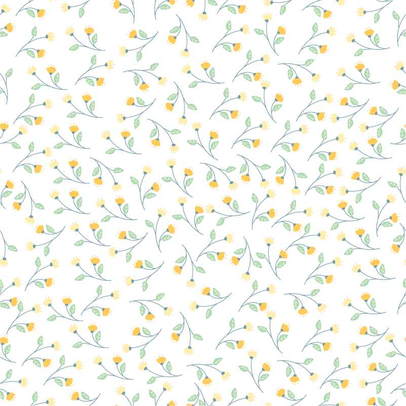 Vinyl rug flowers in spring design - TenStickers