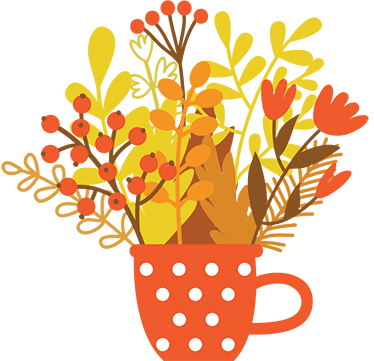 Vinyl rug flowers autumn jar - TenStickers