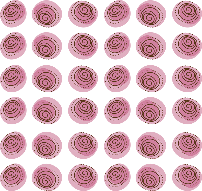 Vinyl rug flowers in pink floral design - TenStickers