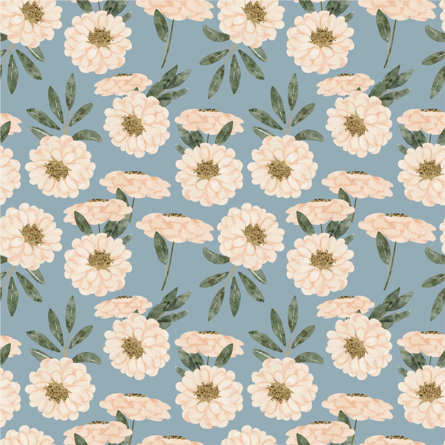 Vinyl rug flowers in vibrant hues - TenStickers