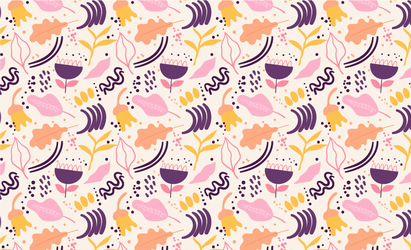 Vinyl rug flowers blooming floral inspiration - TenStickers