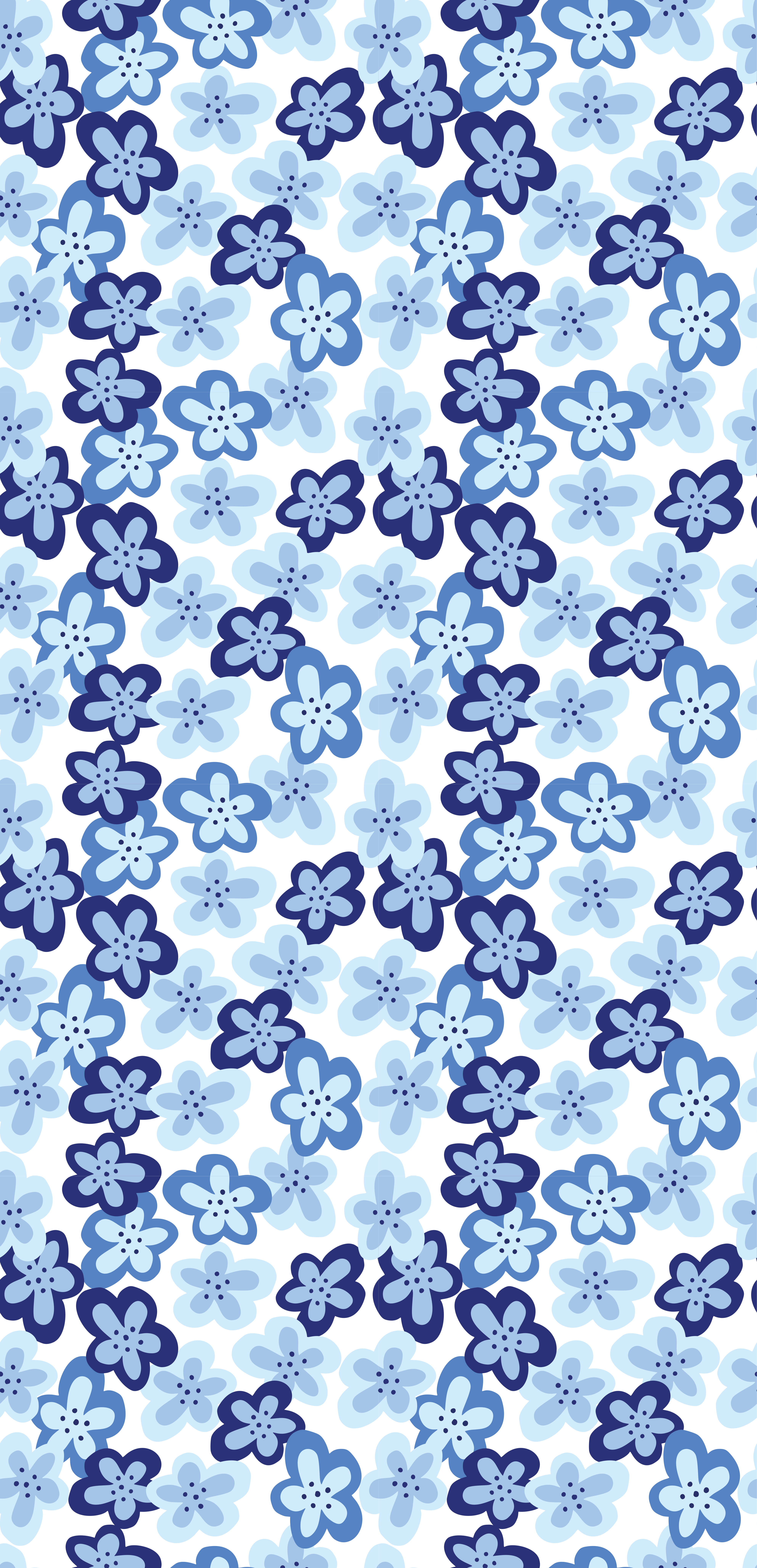 Vinyl rug flowers nordic floral design - TenStickers