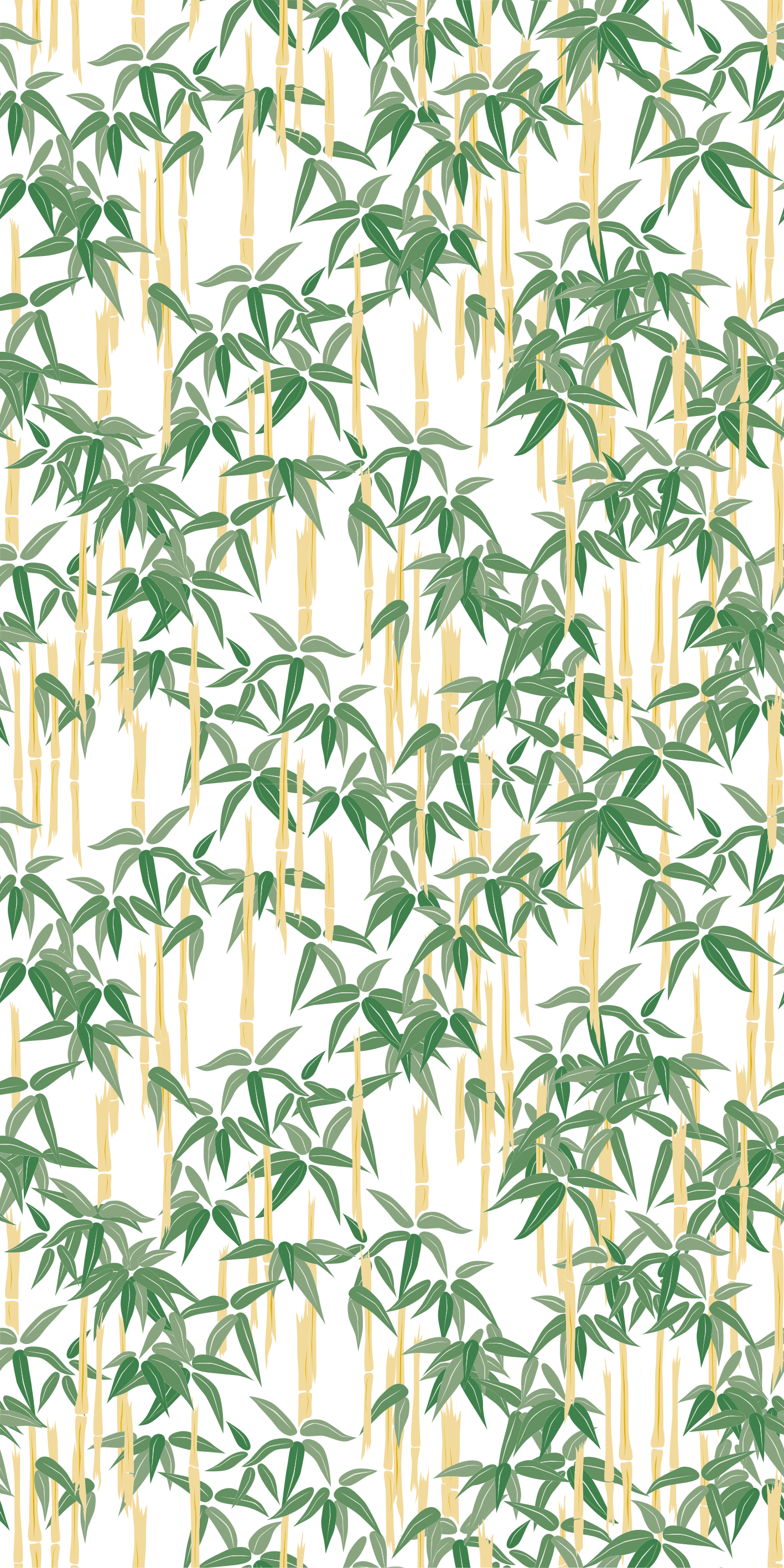 Vinyl rug flowers bamboo branches for window - TenStickers