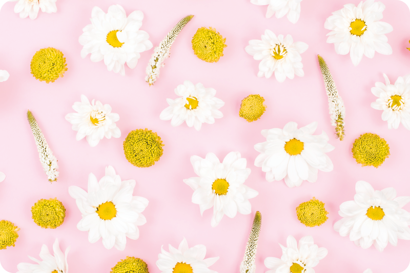 Vinyl rug flowers in vibrant colors - TenStickers
