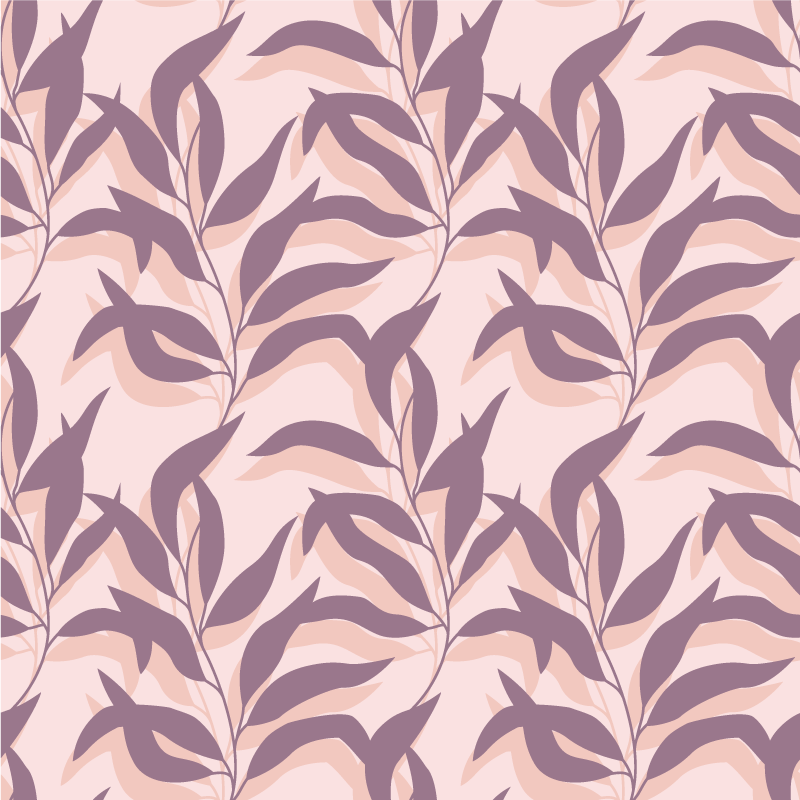 Vinyl rug flowers palma tropical blush design - TenStickers