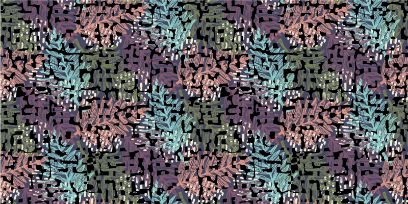 Vinyl rug flowers vibrant unique floral design - TenStickers