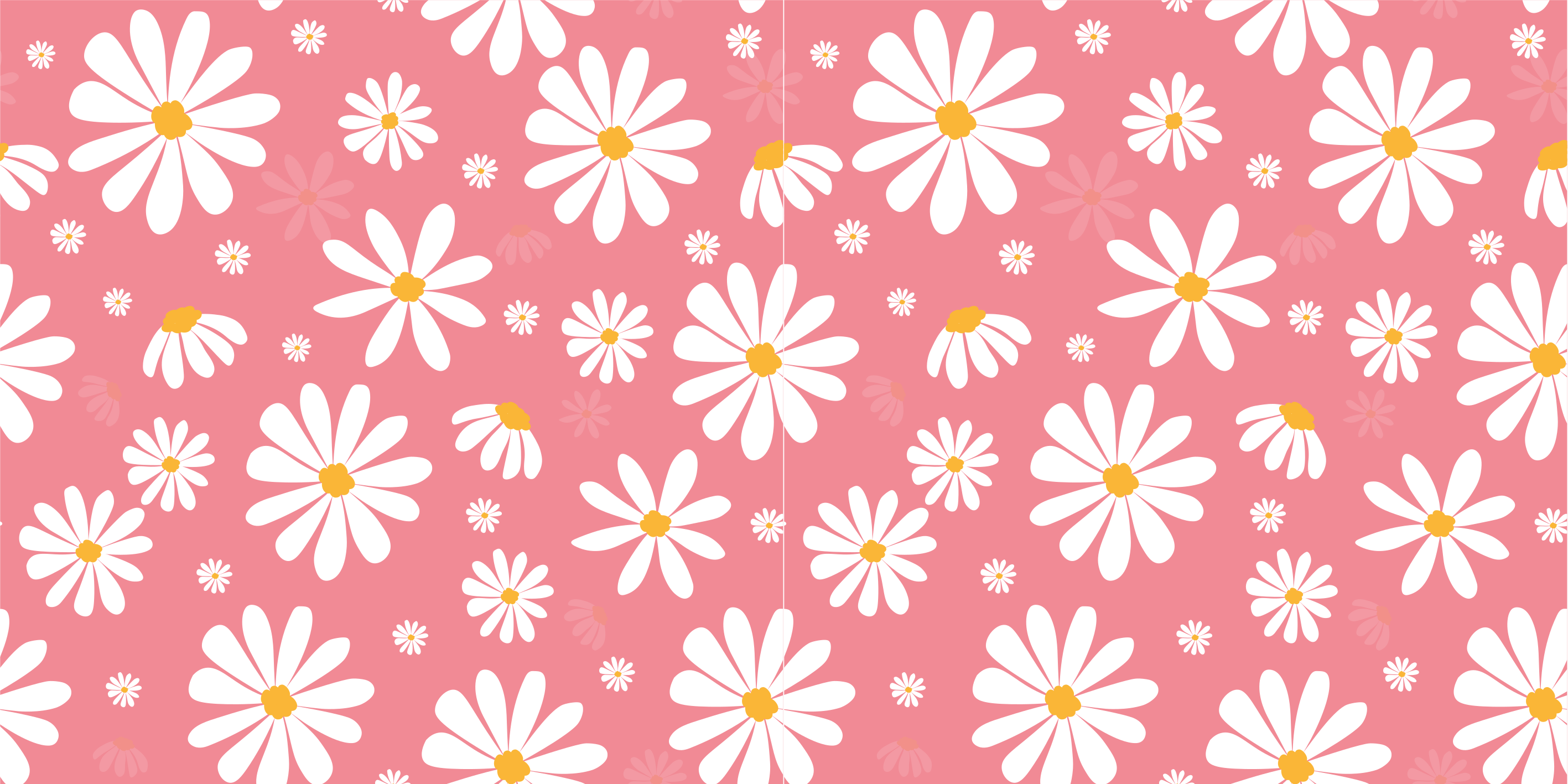 Vinyl rug flowers vintage daisy design - TenStickers