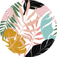 Vinyl rug flowers colorful abstract floral design - TenStickers