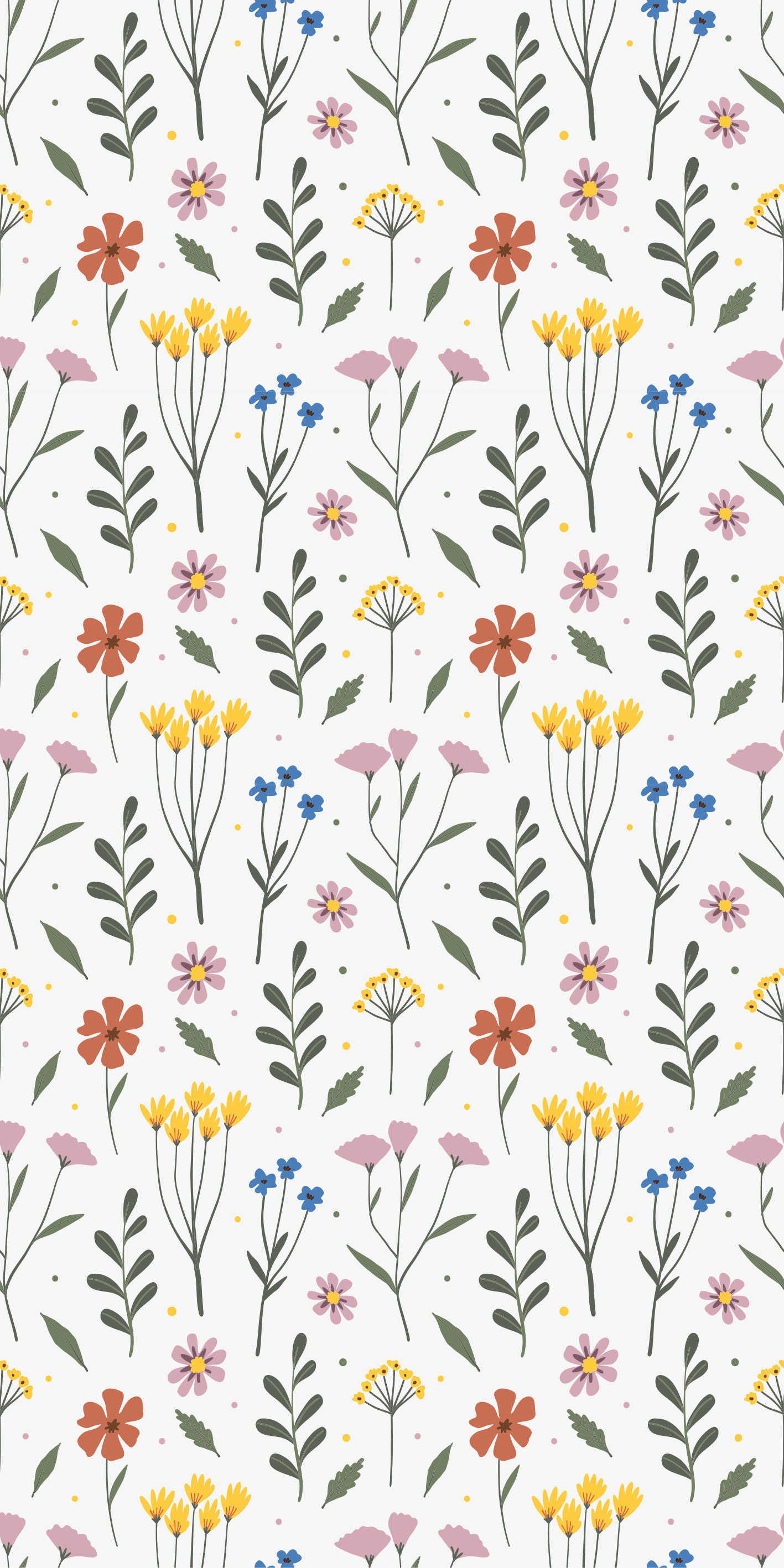 Vinyl rug flowers garden multicolor floral design - TenStickers