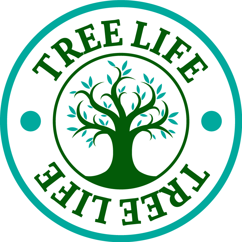 Vinyl rug flowers tree of life green design - TenStickers