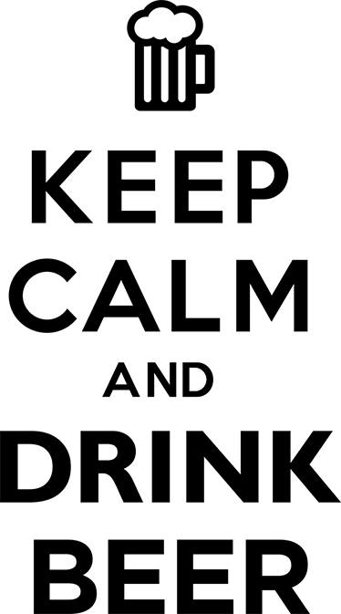 Kitchen vinyl rug for relaxation and beer enjoyment - TenStickers