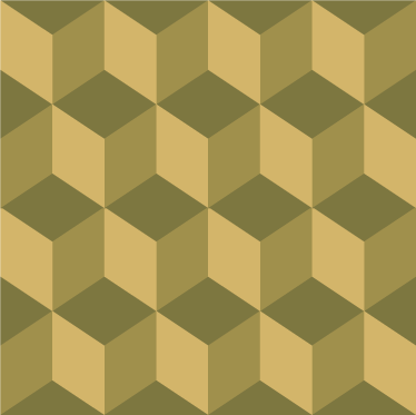 Dining room vinyl rug in beige 3d cubes - TenStickers
