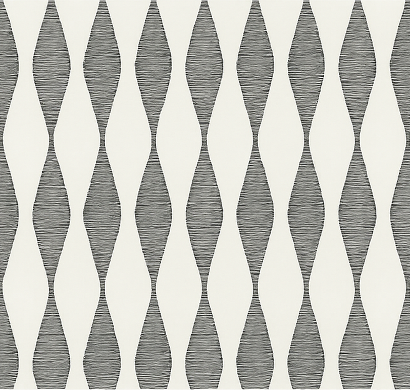 Kitchen vinyl rug rabaul ikat beige pattern - TenStickers