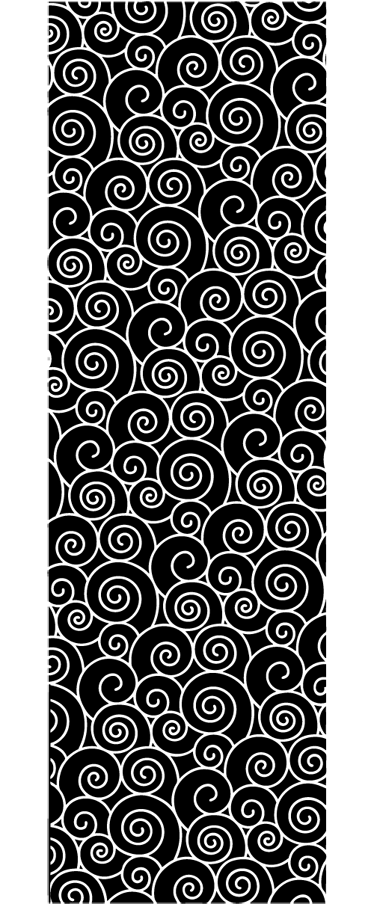 Vinyl rug bathroom circles and waves design - TenStickers
