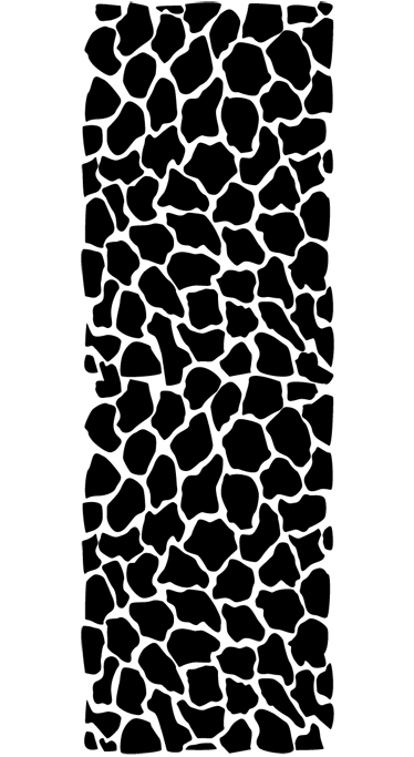 Vinyl rug bathroom with giraffe print - TenStickers