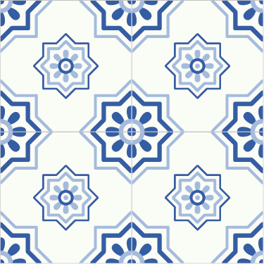 Vinyl rug bathroom blue tile adhesive - TenStickers