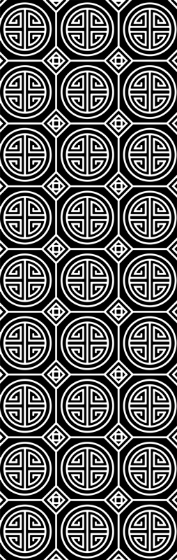 Vinyl rug bathroom japanese minimalist design - TenStickers