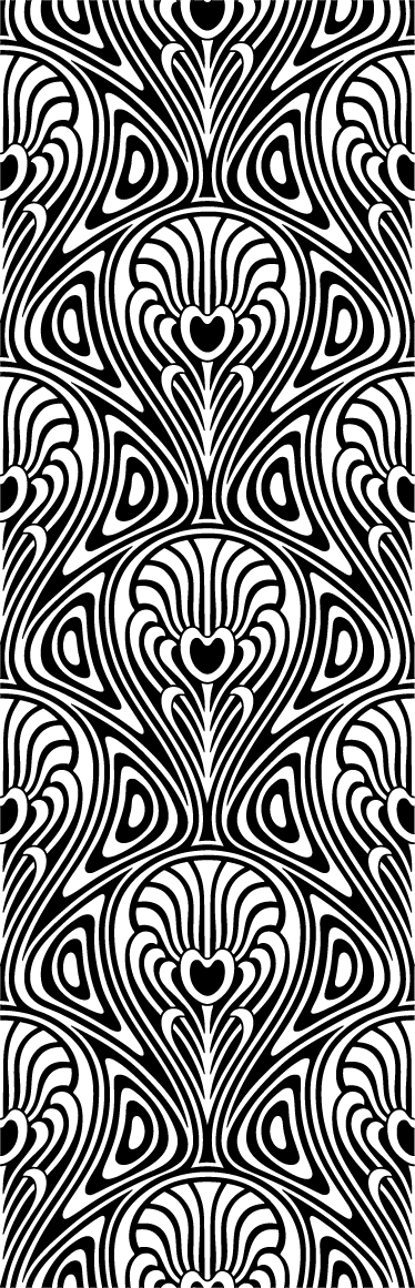 Vinyl rug bathroom in art nouveau style - TenStickers