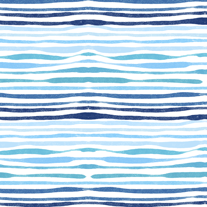 Vinyl rug bathroom in blue vertical stripes - TenStickers