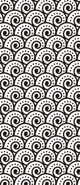 Tsunami effect vinyl rug bathroom - TenStickers