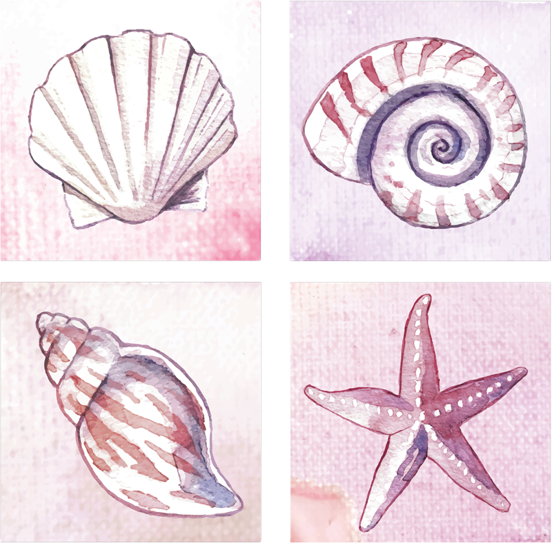 Vinyl rug bathroom sea life tiles - TenStickers