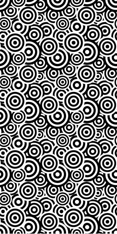 Vinyl rug bathroom with circular design pattern - TenStickers