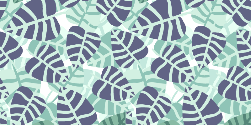 Vinyl rug flowers colorful tropical floral design - TenStickers