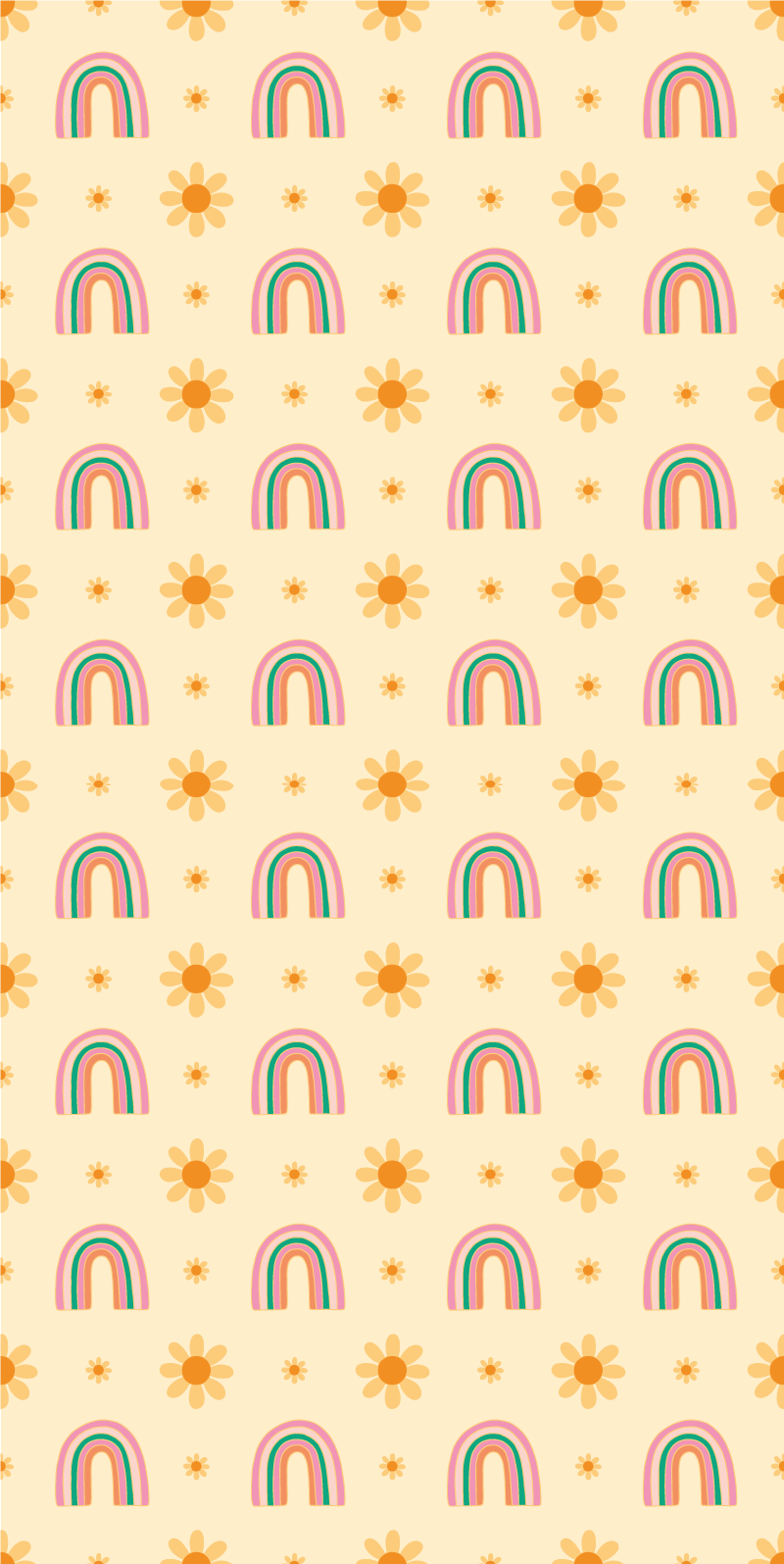 Vinyl rug flowers in bloom and color - TenStickers